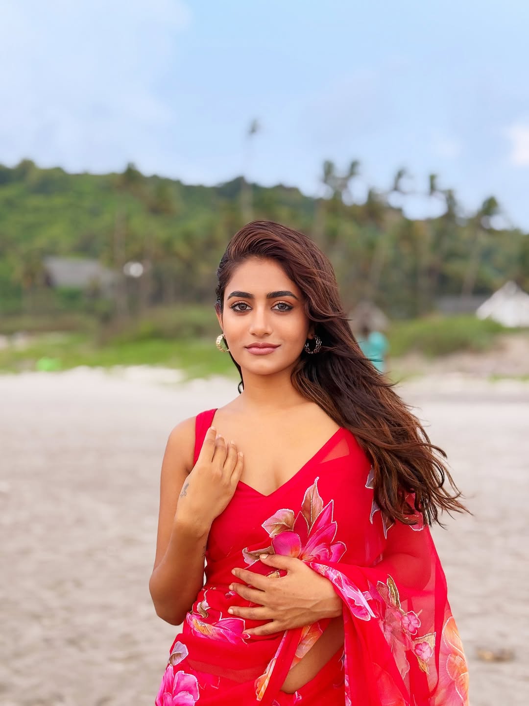 Draped in red and dipped in sass, Nayani Pavani turns the beach into a fashion battlefield-and spoiler alert: she wins