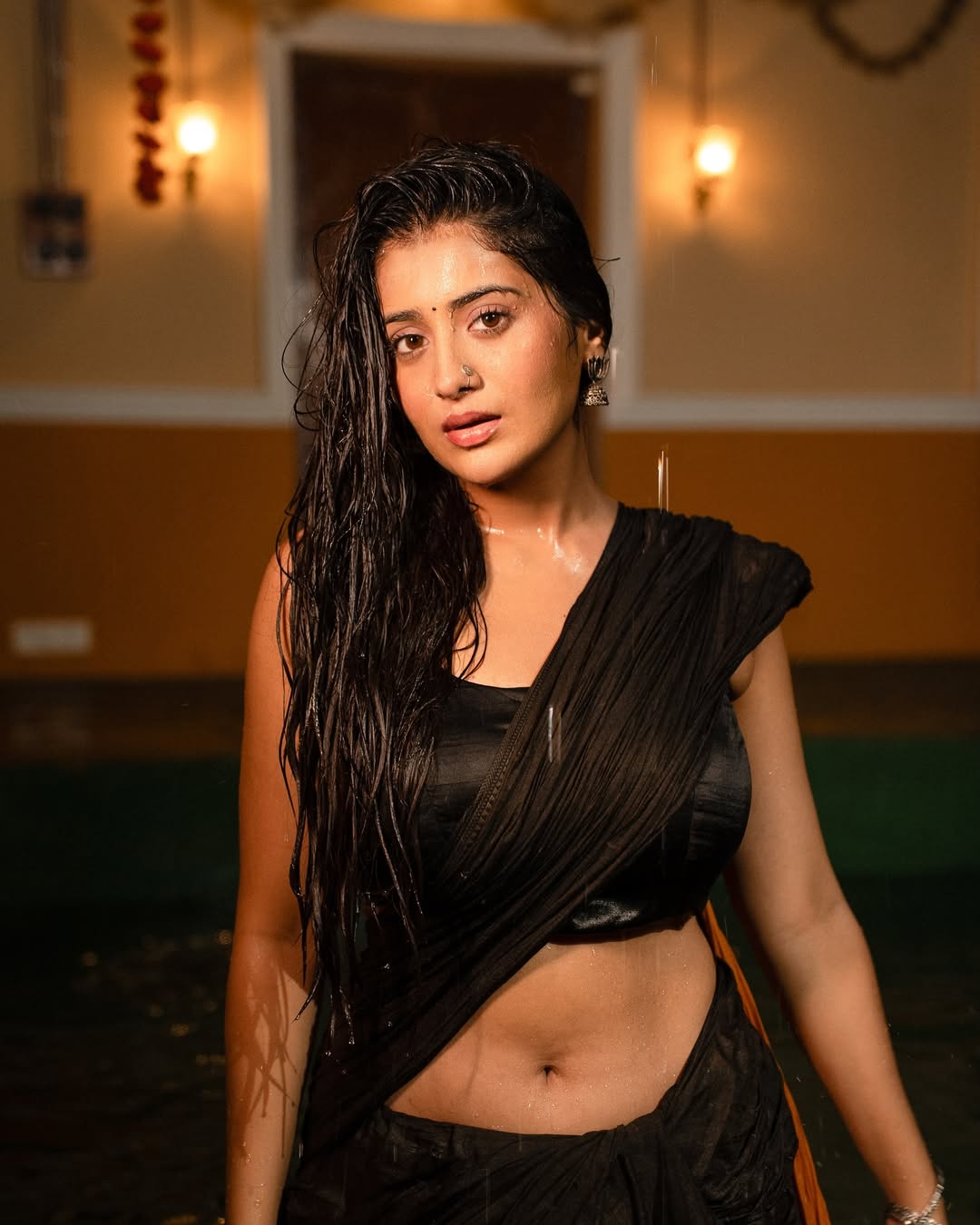 Draped in elegance, Raashi Singh turns even a simple splash into a statement-who knew wet hair could be runway-ready