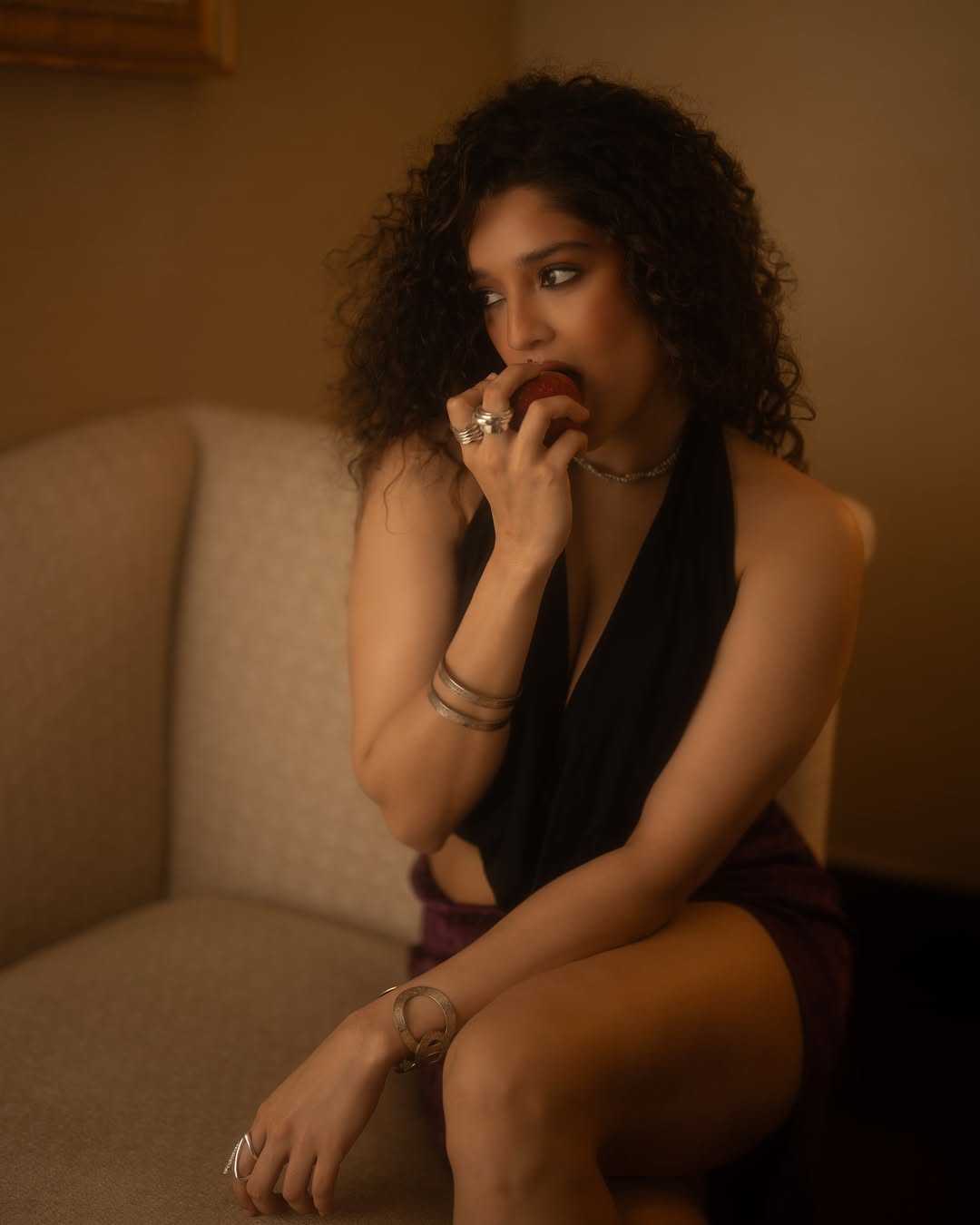 Ritika Singh proves a little black dress goes a long way–especially when it’s paired with her irresistible charm and a side of indulgence