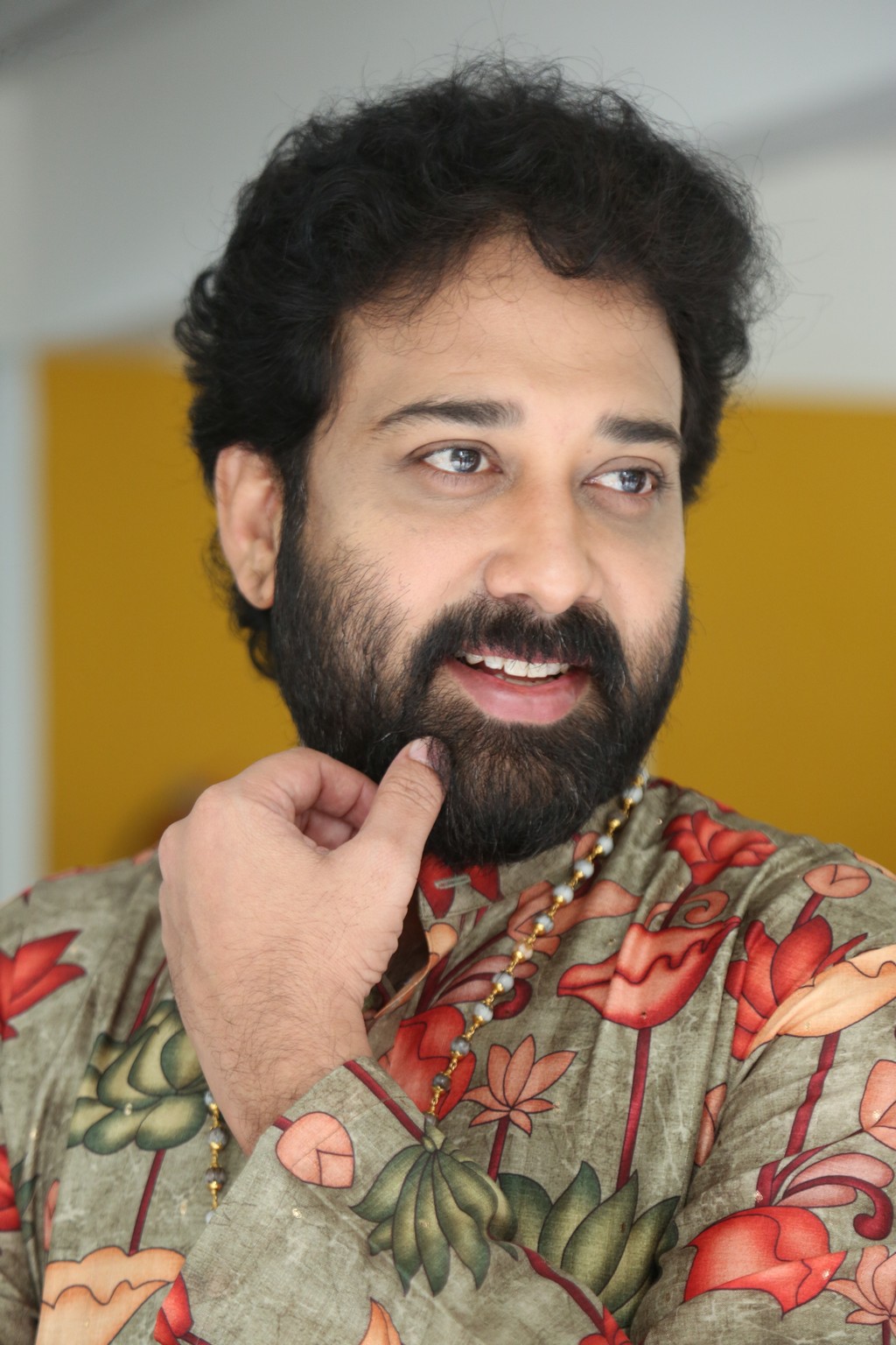Floral prints, big charm–Siva Balaji brings freshness and flair to fashion with a look that’s equal parts bold and brilliant
