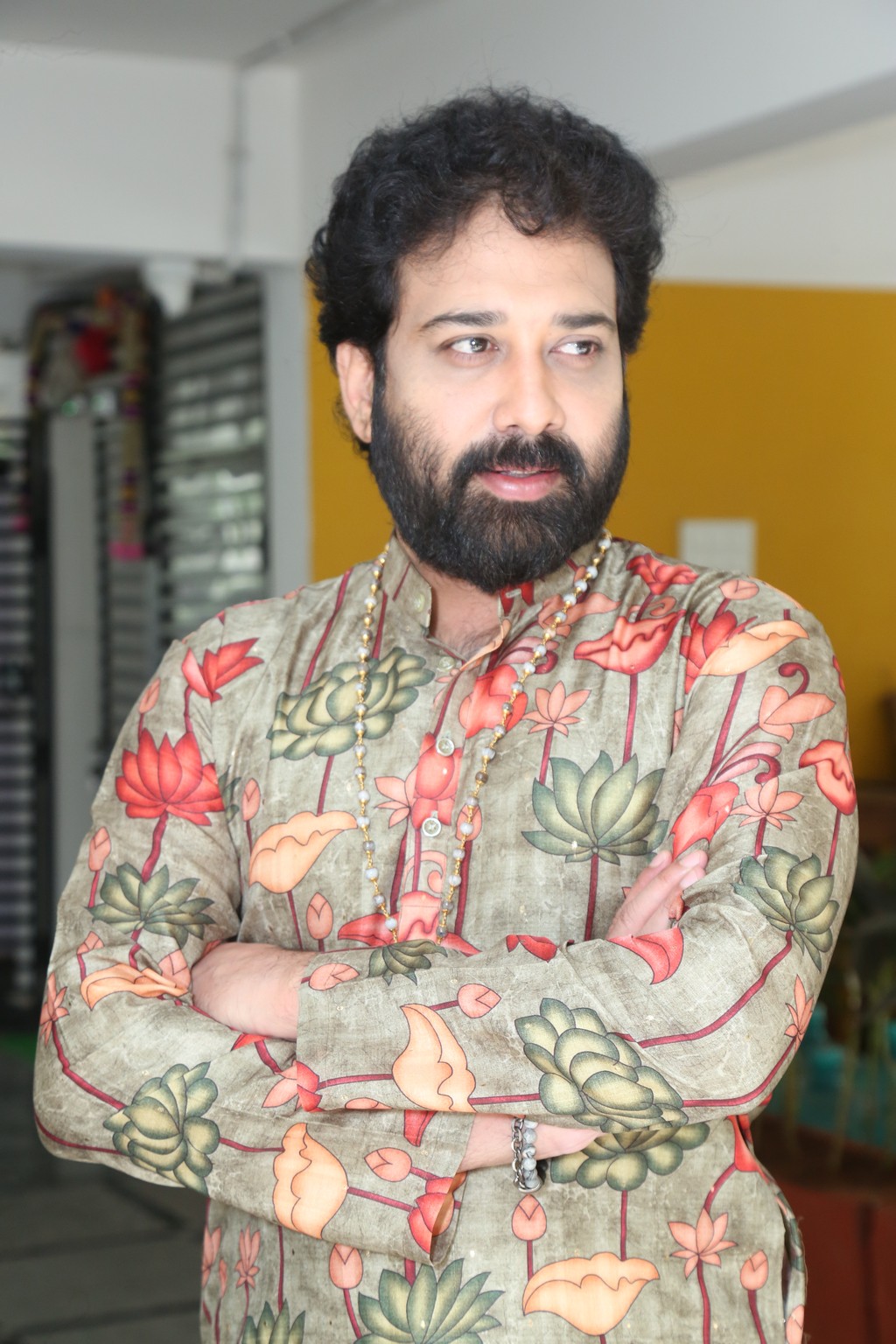 Full bloom mode: Siva Balaji turns up the charm in florals, reminding us that true style always comes with a wink
