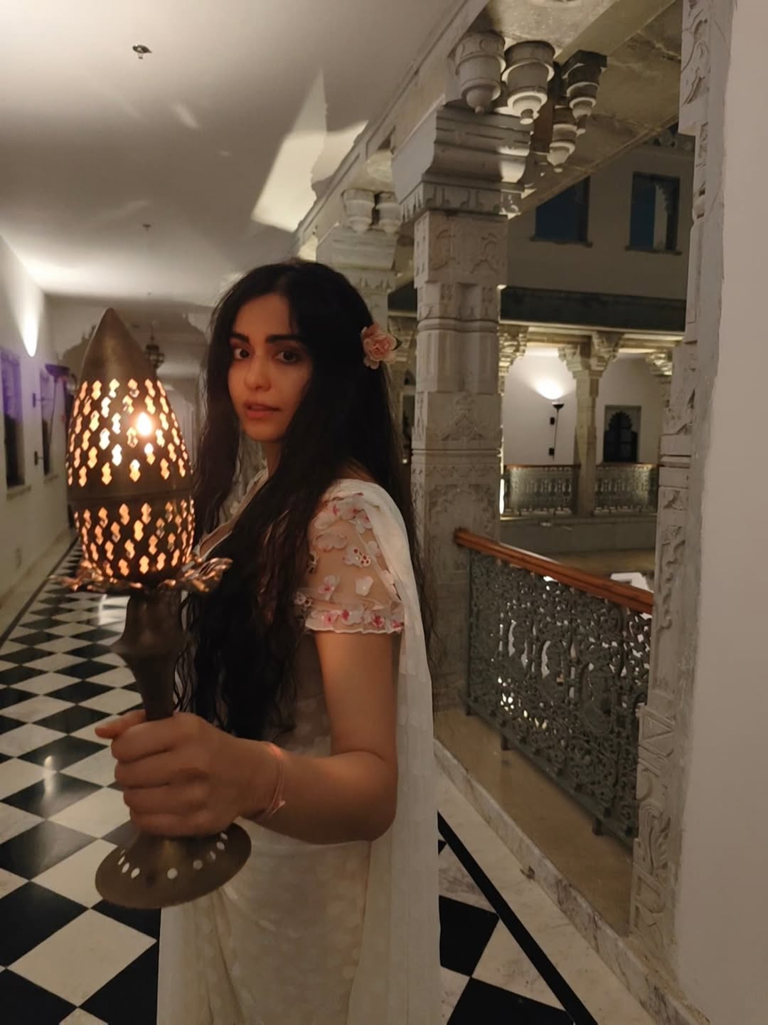 Adah Sharma effortlessly blending vintage charm with modern elegance–lighting up the room with her timeless style and a hint of mischief in her eyes!