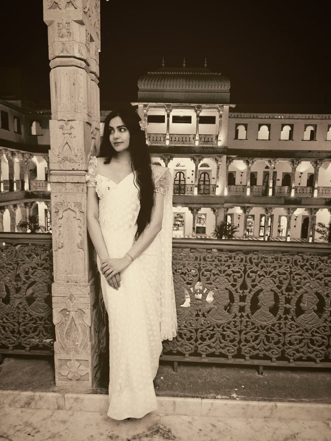 Adah Sharma in timeless elegance, proving that even in monochrome, her style and charm are impossible to overlook–she’s got the grace, the glam, and a hint of mischief to keep us all captivated!