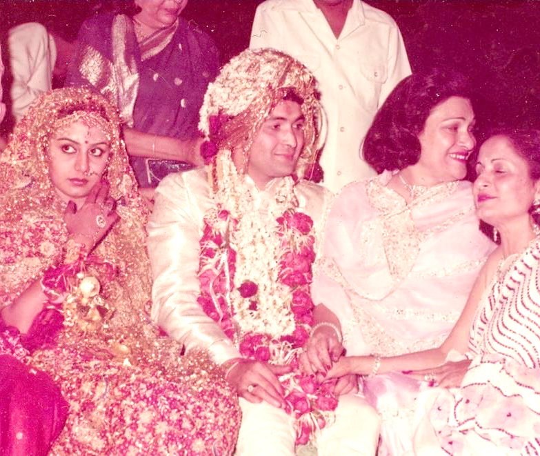A beautiful throwback to Neetu and Rishi Kapoor’s wedding day.