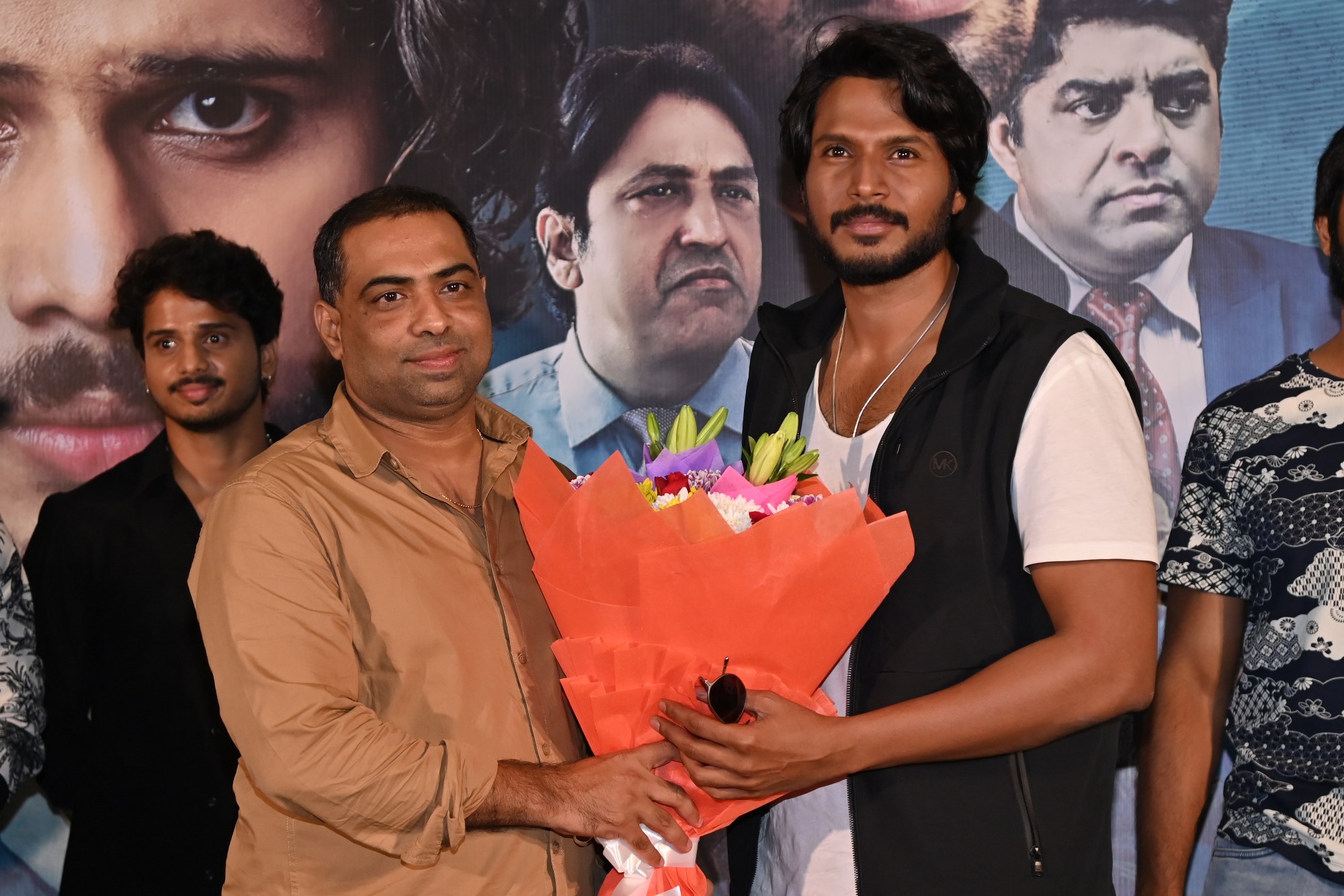 Director and Producer Viswanadha Reddy, along with actor Sundeep Kishan.