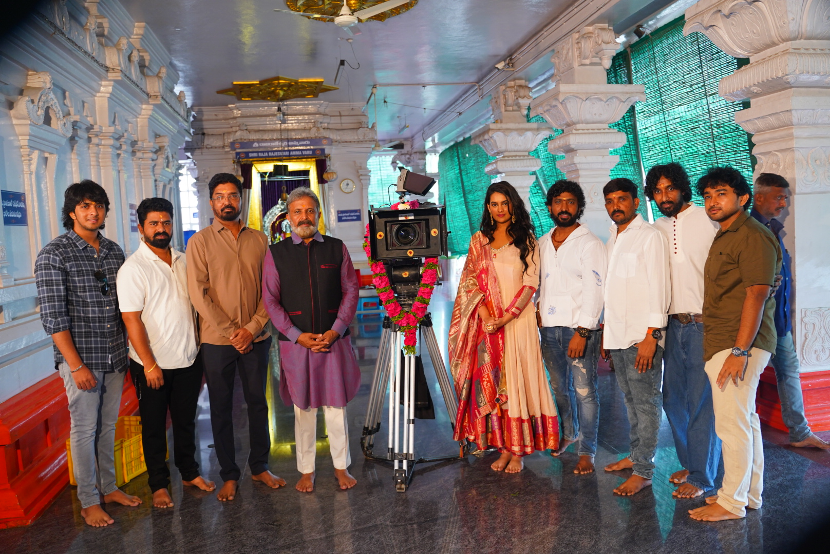 Kamakhya takes off with star power and blessings–Samaira, Samuthirakani, and Abhirami shine at the launch.