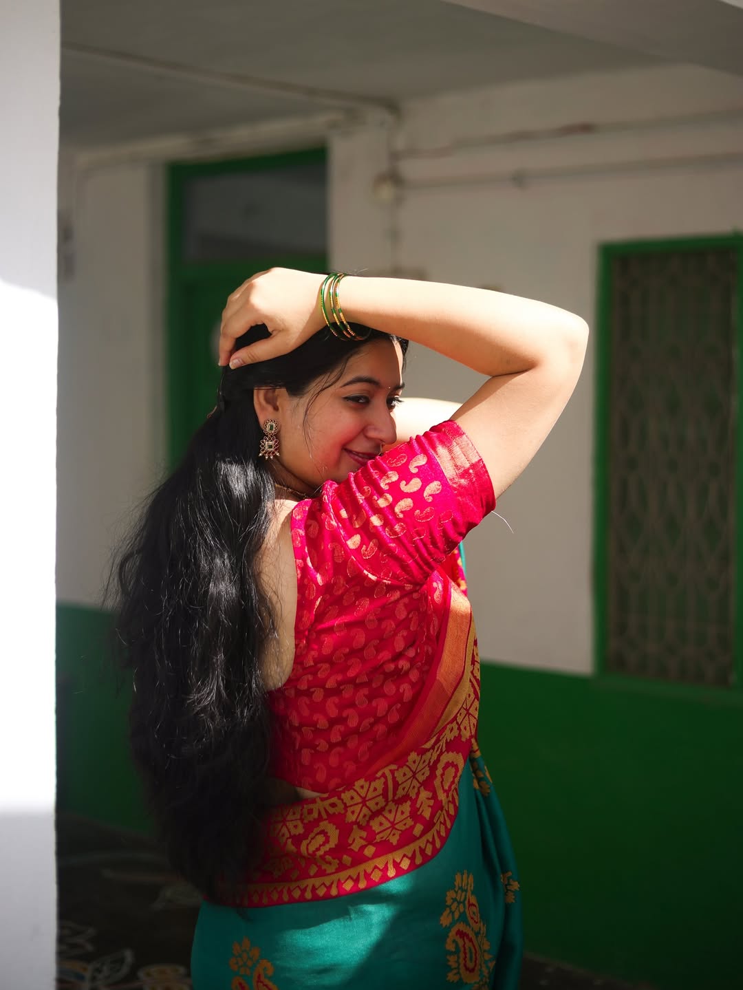 Kanduri Sudha radiates timeless charm and vibrant style, proving that a perfect blend of tradition and a confident smile is always in fashion!