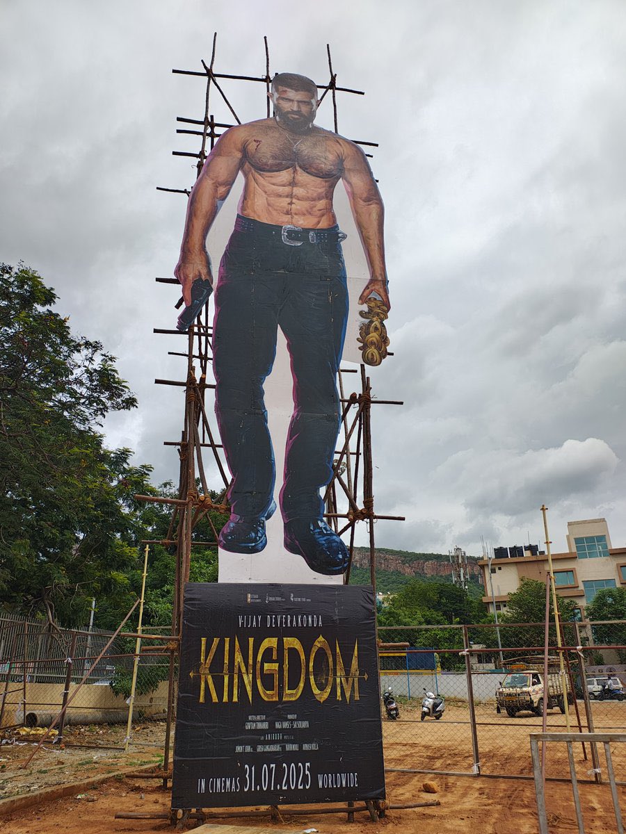 Kingdom movie cutout unveiled, capturing the larger-than-life aura of the film’s lead star.