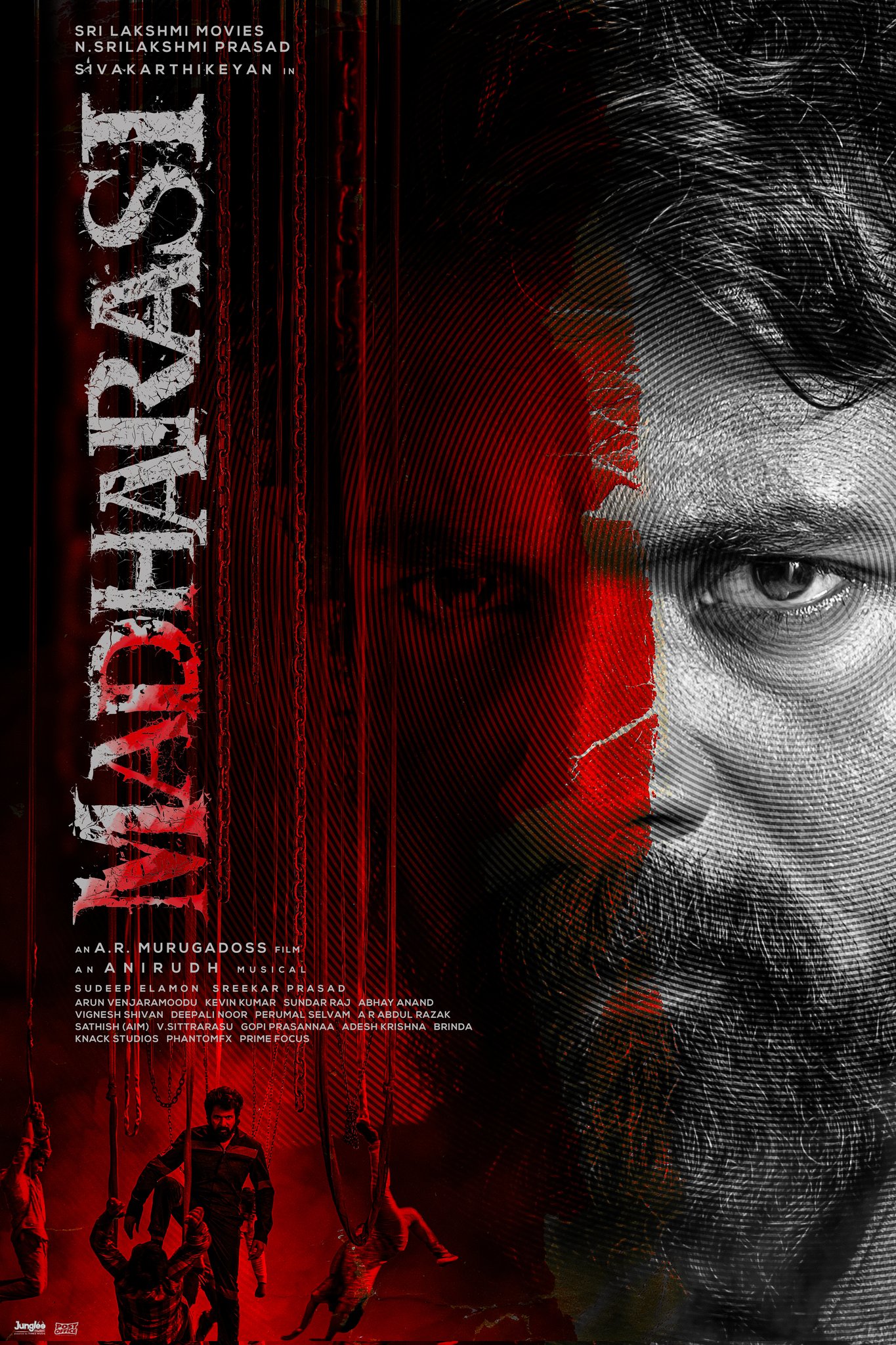 The official poster of Madharasi showcases Sivakarthikeyan in a powerful new avatar.