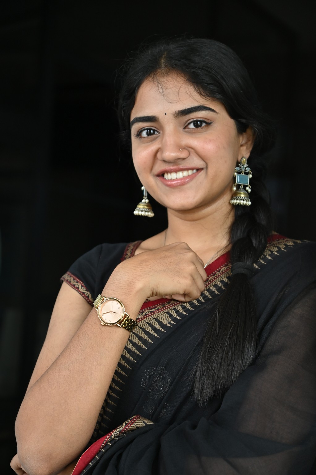 Malavika Manoj stuns in black, showing that a saree and statement earrings are the ultimate recipe for elegance–served with just the right hint of mischief