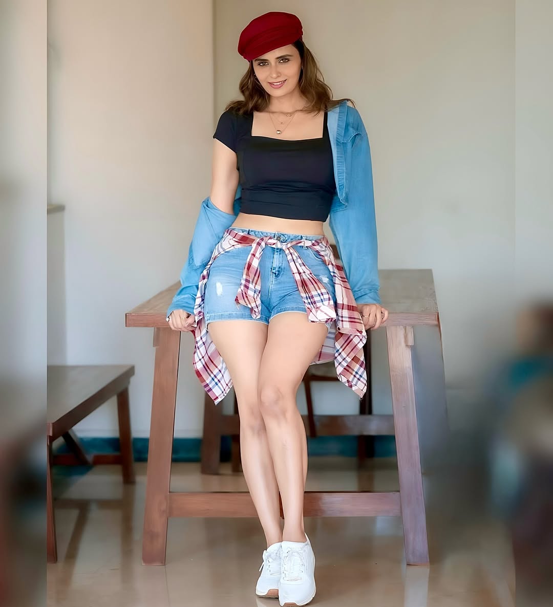 Meenakshi Dixit proves that casual chic with a dash of attitude can turn any moment into a runway–comfortable, confident, and effortlessly stylish with a playful twist!