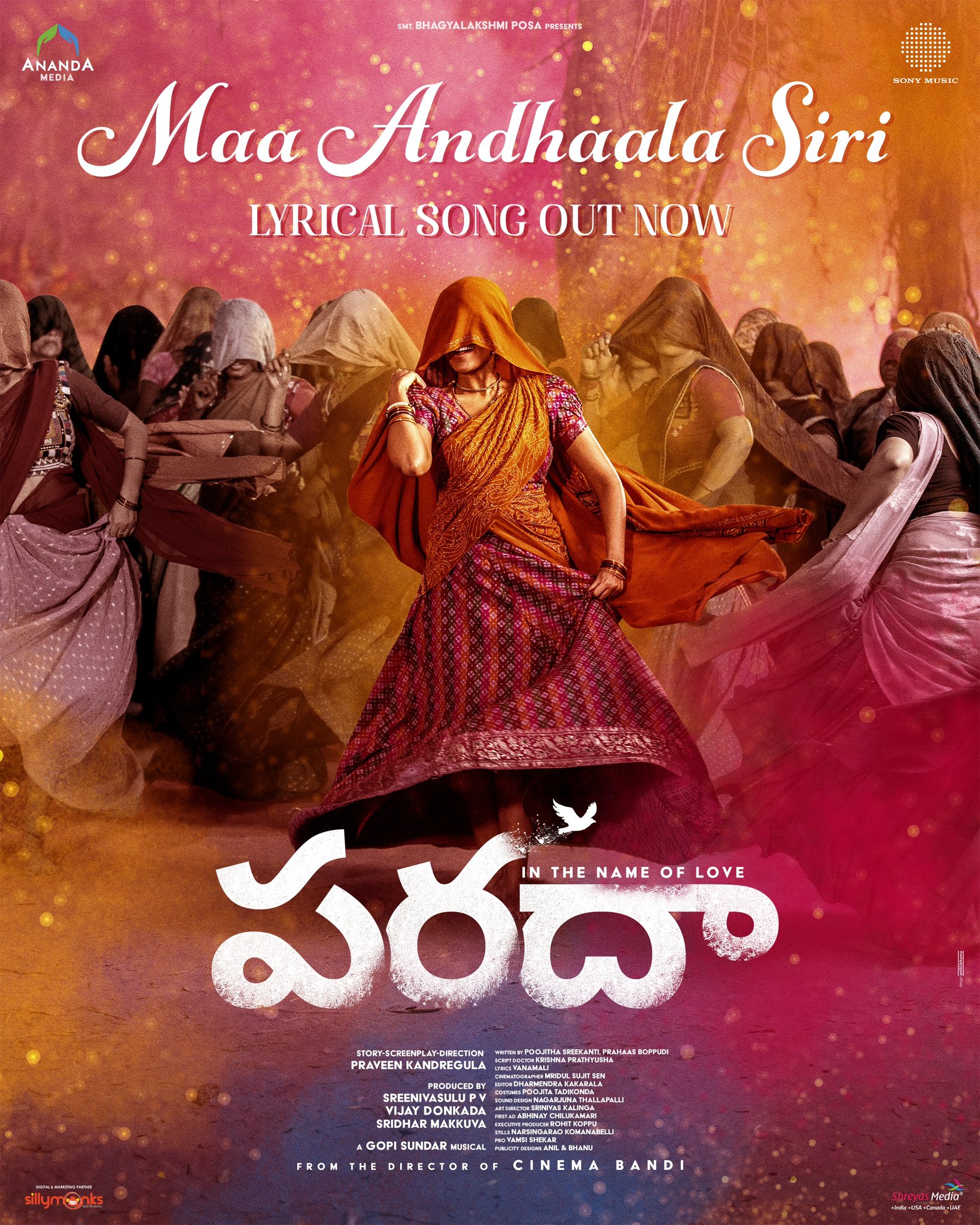 The film’s first single, “Maa Andhaala Siri”, is now streaming – unveiled through visually stunning English poster.