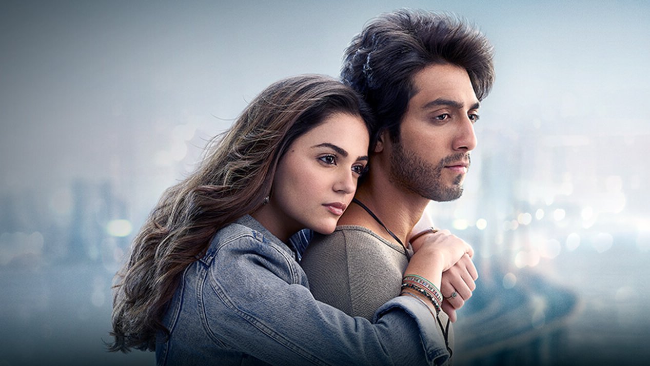 A featured still from the movie showcasing Ahaan Panday and Aneet Padda together.