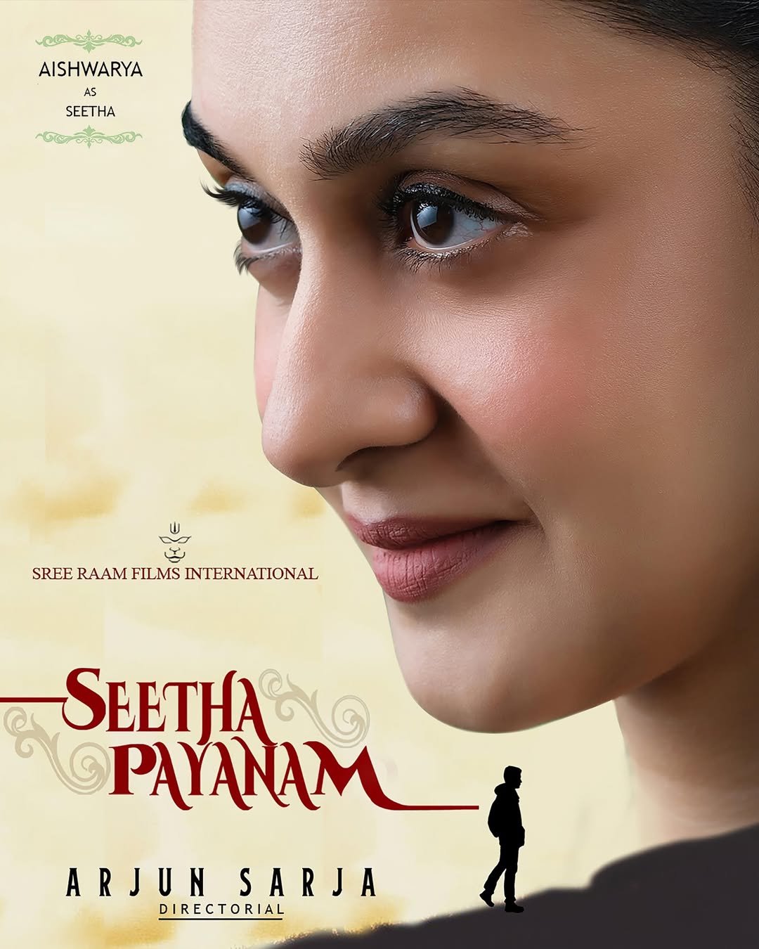 Aishwarya Arjun appears as the graceful yet strong Seetha in the newly released poster.