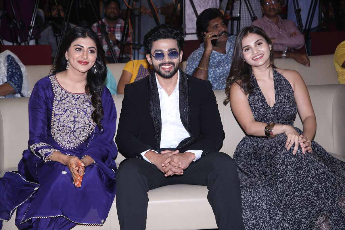 Swetha Avasthi, Gautham Krishna, and Ramya Pasupuleti share the spotlight at the event