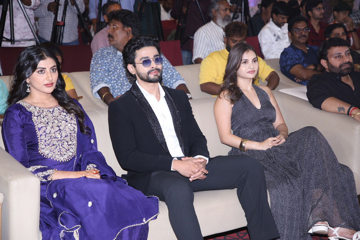 Swetha Avasthi, Gautham Krishna, and Ramya Pasupuleti seen enjoying the event seated together