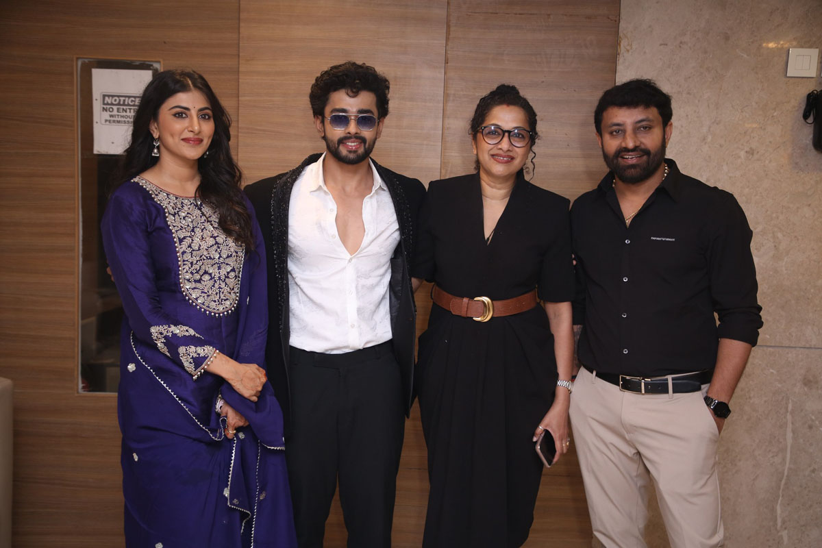 Swetha Avasthi, Gautham Krishna, and the team pause for a striking group photoshoot