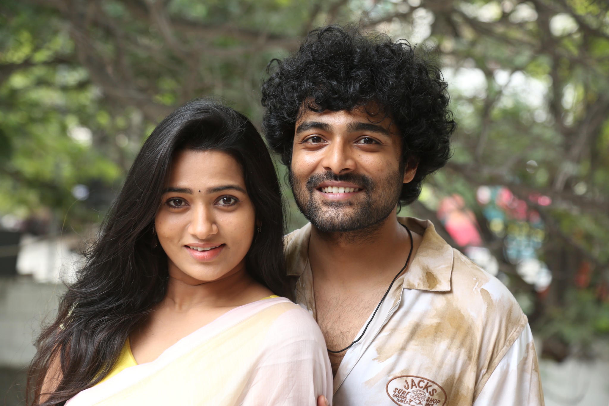 Actors Rekha Nirosha and Dhanush Raghumudri spotted together during the event.