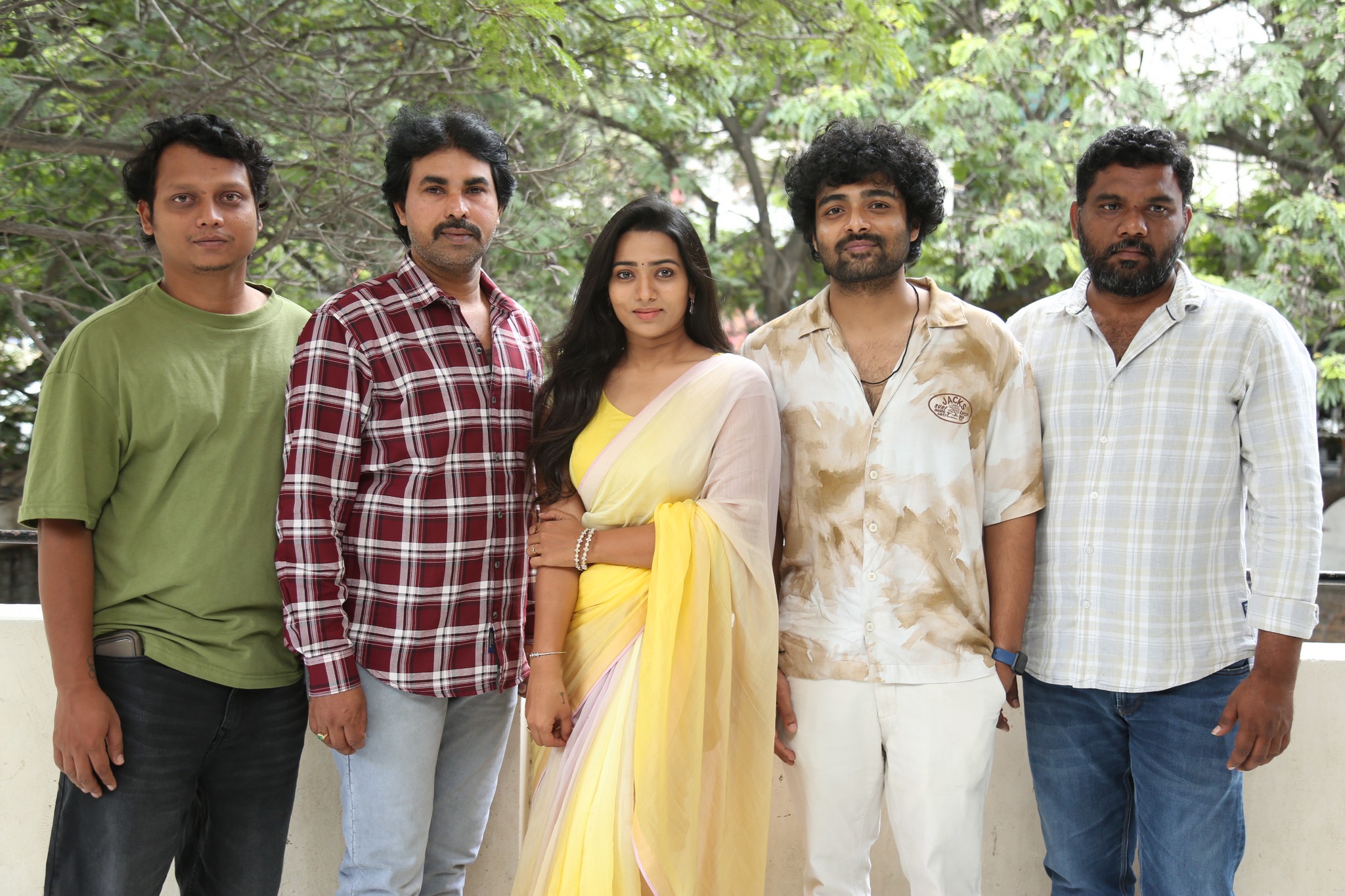 The cast of Thank You Dear shares candid moments during the press meet.