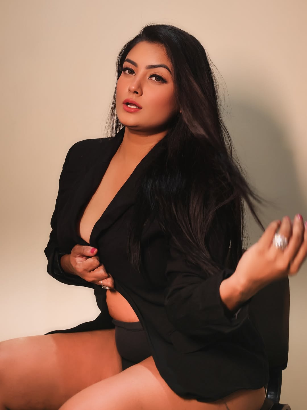 Effortlessly blending power and poise–because who says you can't slay in style and still keep them guessing?