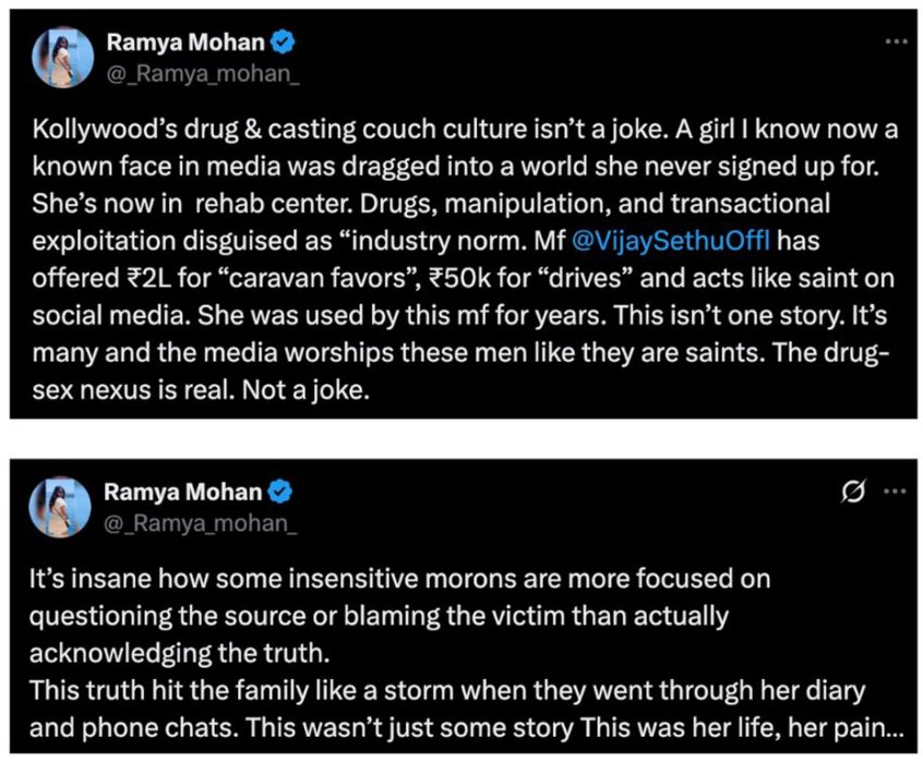 The Allegations: Explosive Tweets Shake Kollywood