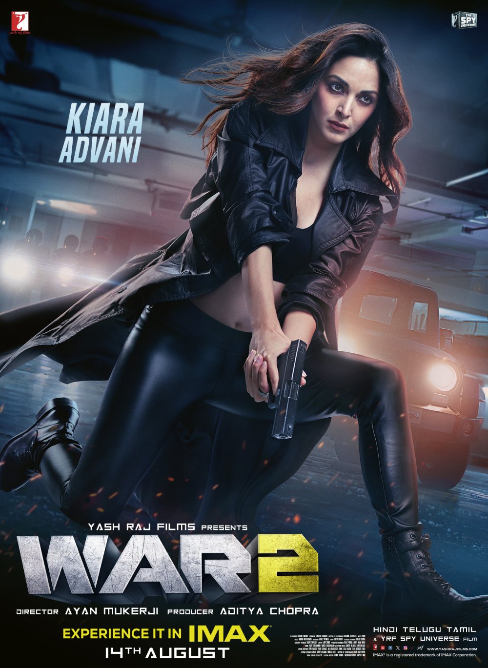 Poster features a fearless Kiara Advani, wielding guns in both hands.
