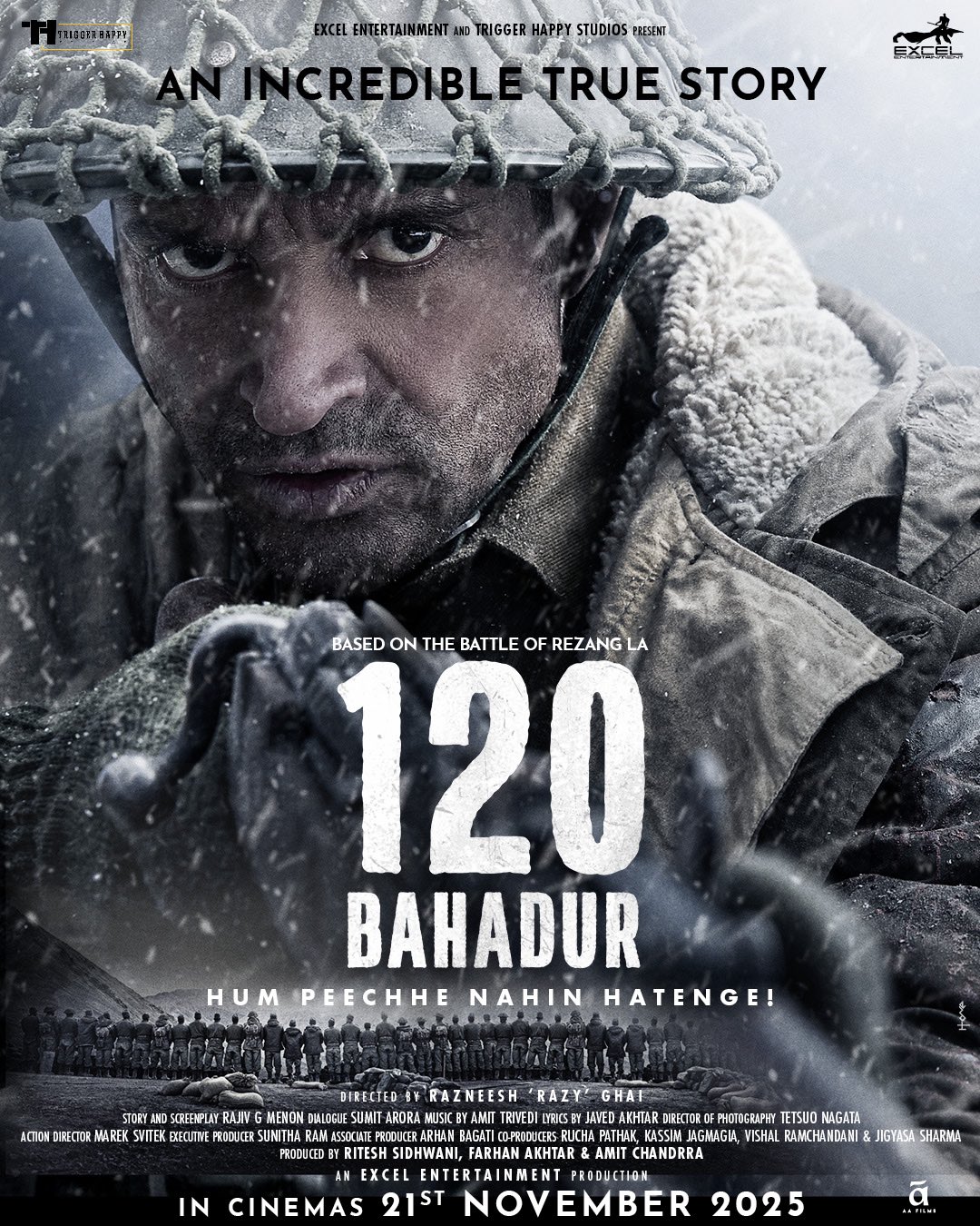 120 Bahadur is inspired by the historic Battle of Rezang La.