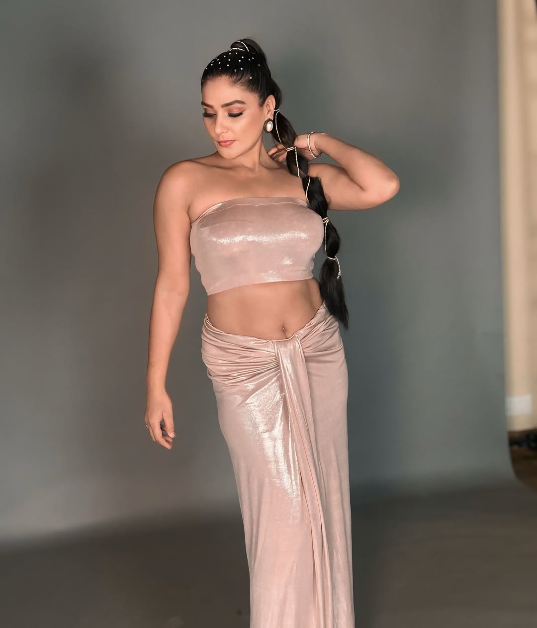 Payas Pandit effortlessly blends glam and grace, proving that even in satin, confidence is the best dress code–fashionably bold and beautifully poised!