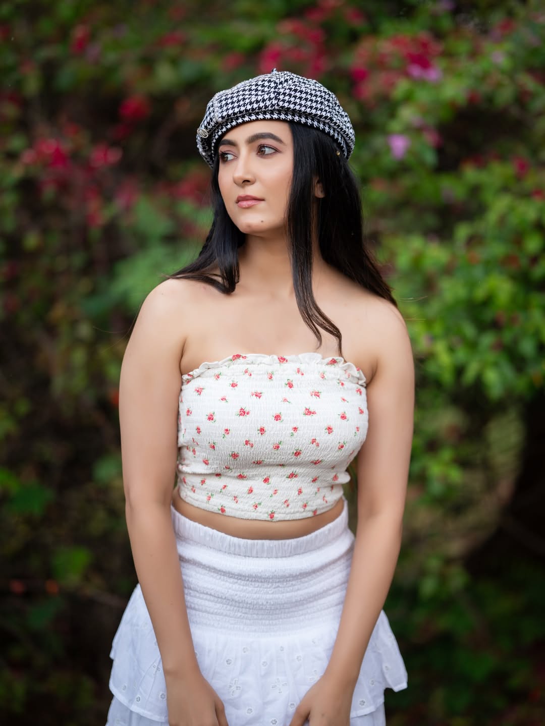 Adhvithi Shetty flaunts vintage charm with chic elegance