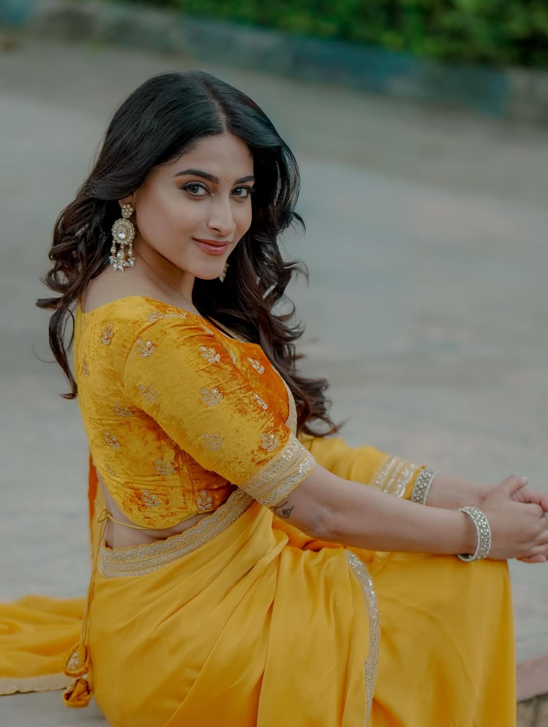 Nishvika Naidu exudes grace with vibrant charm