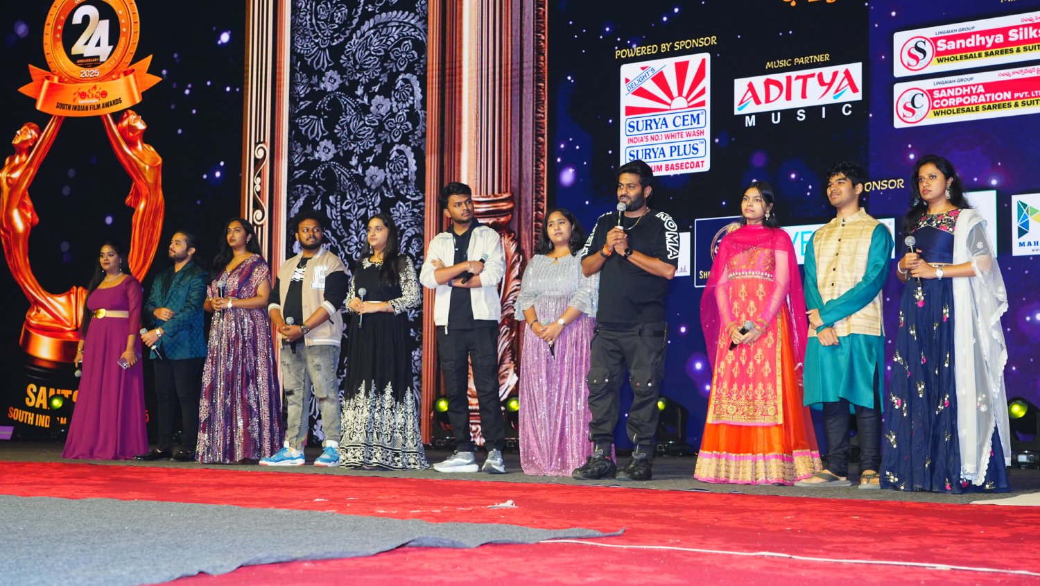 Award celebration at Santosham South Indian Awards