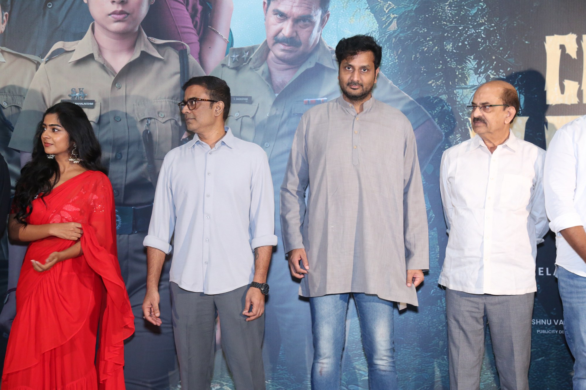 Actress Megha Lekha, Actor Srinivas Avasarala, and Producer Kovelamudi Satya Saibaba were present at the event, adding charm and elegance to the proceedings.