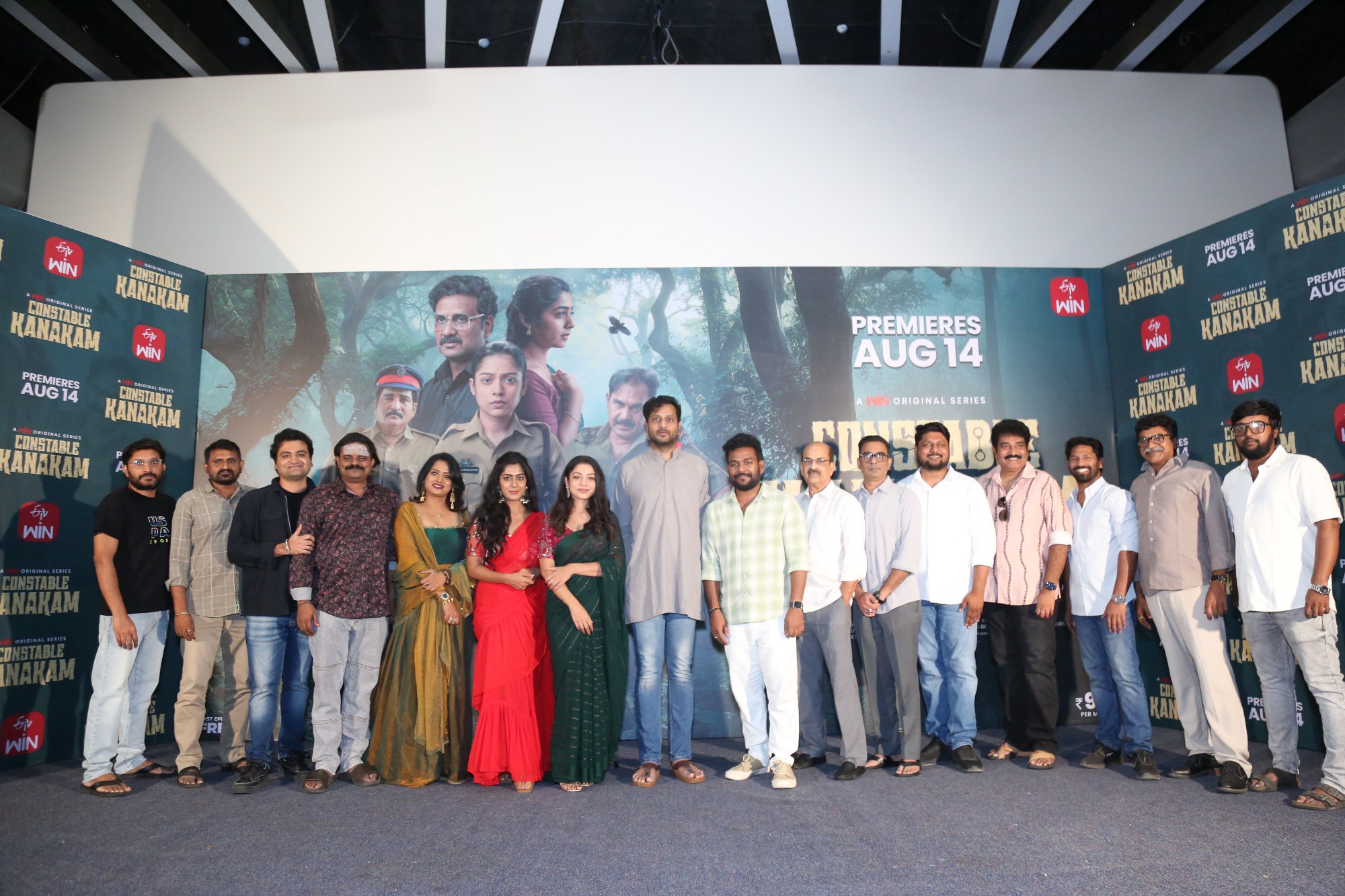 The entire cast and crew united during the media photoshoot, showcasing the camaraderie and collective effort behind the film.