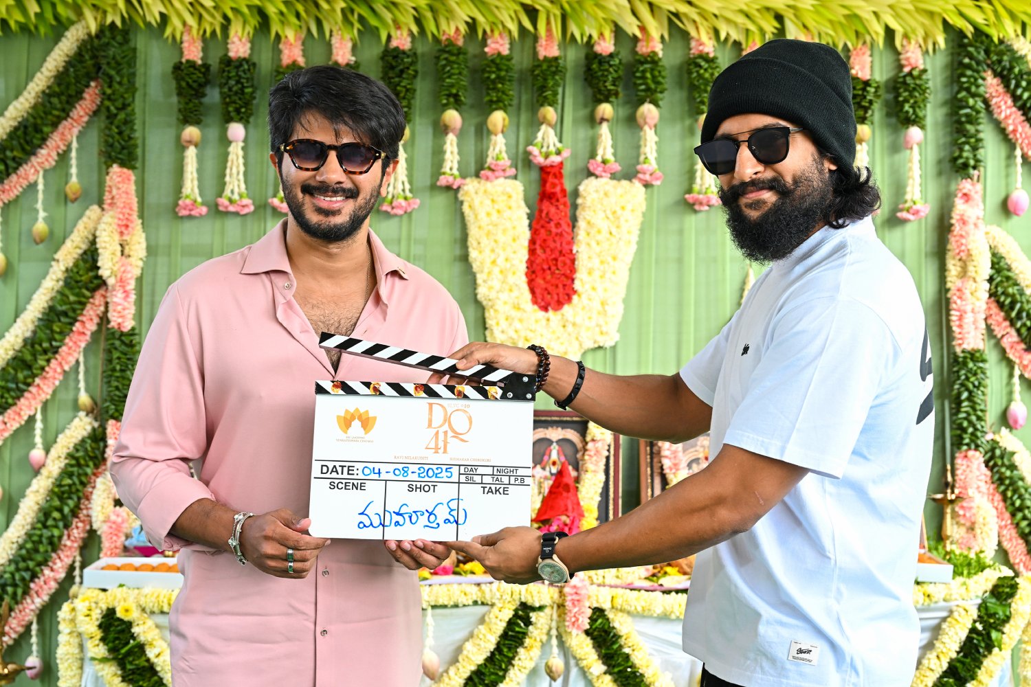 Dulquer Salmaan begins a new cinematic journey with a traditional pooja.