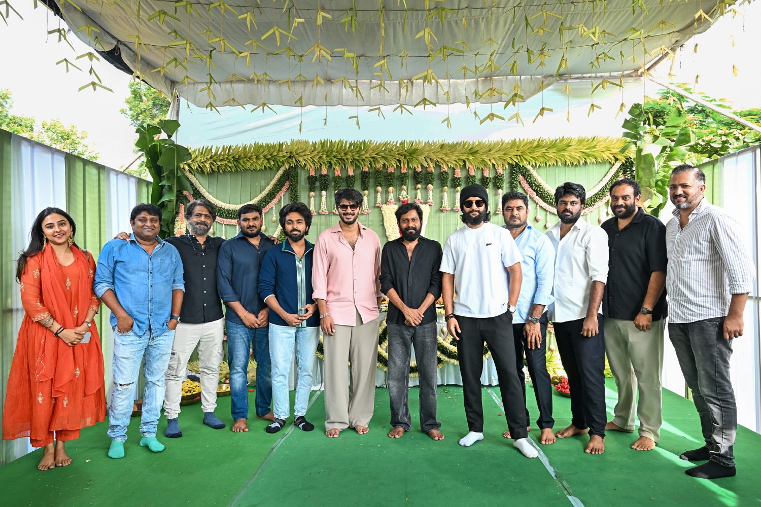 Team Dulquer gathers for a spiritual beginning to their next venture.