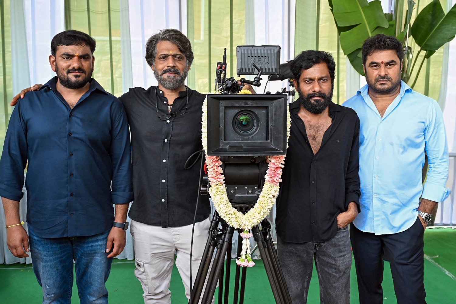 Cameras roll after a heartfelt pooja ceremony for Dulquer’s latest film.