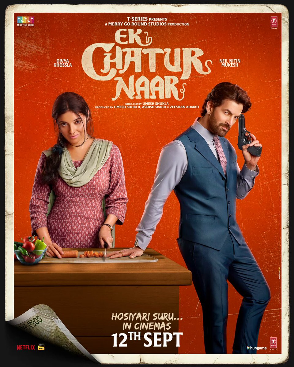 official poster of Ek Chatur Naar