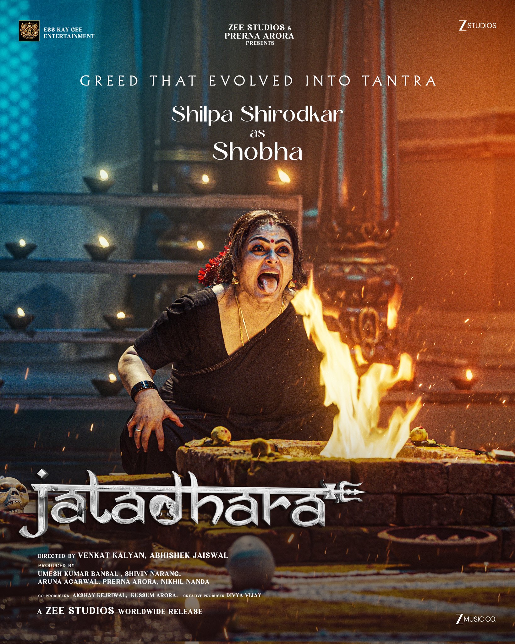 Shilpa Shirodkar as Shobha in Jatadhara poster