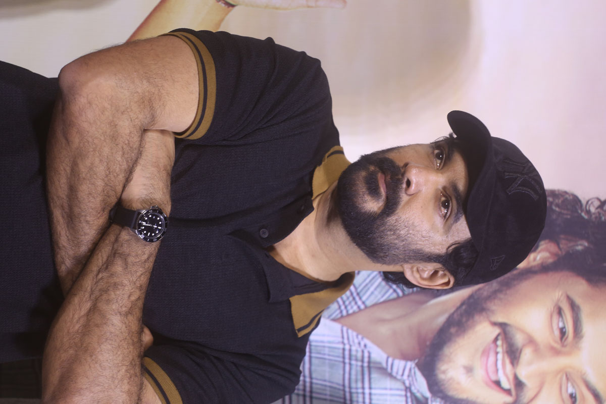 Siddu Jonnalagadda clicked during candid camera moment