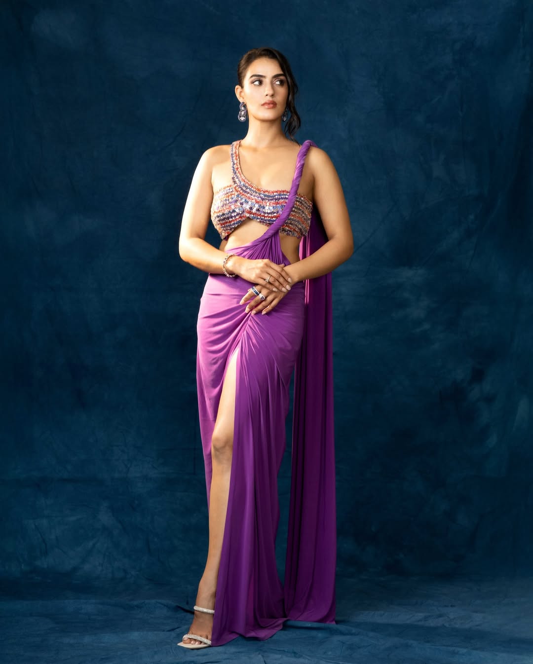 Kavya Thapar slays in vibrant purple ensemble