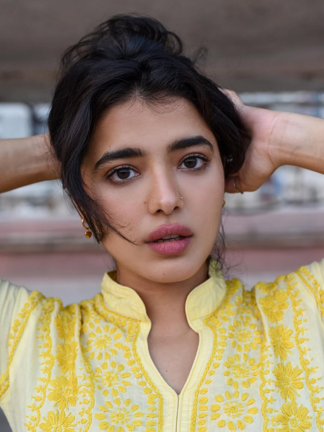 Ketika Sharma glows in lively yellow embroidered outfit