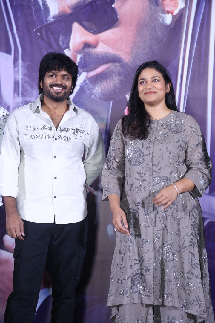 Anil Ravipudi with Sushmita Konidela on stage