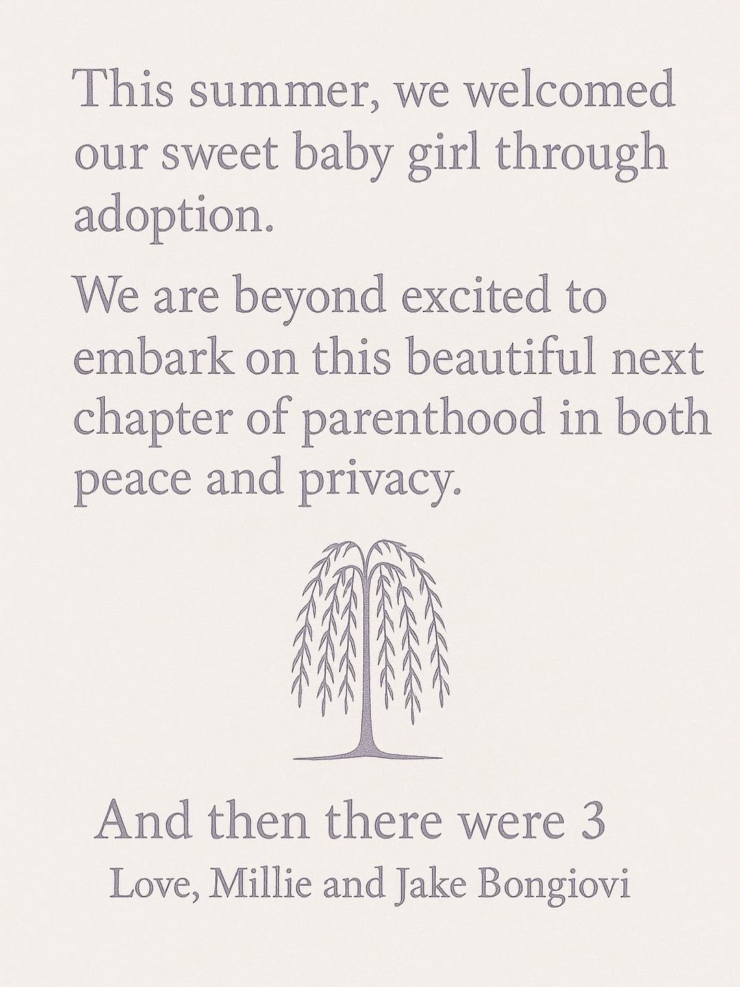 A Joyful Announcement