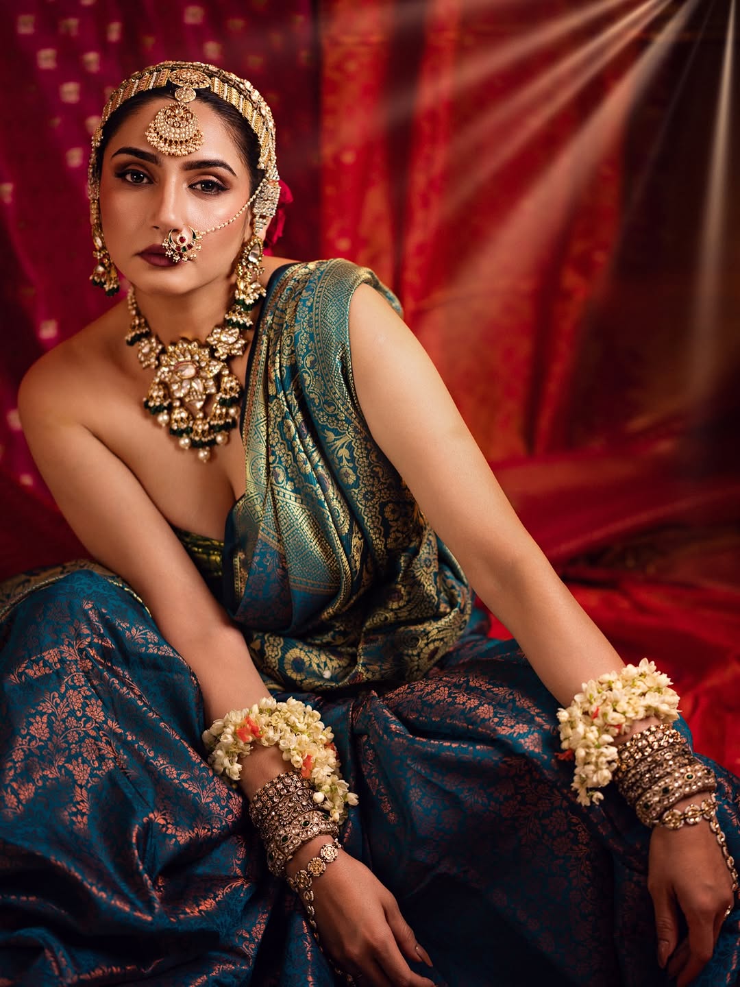 Ragini Dwivedi dazzles in regal saree and jewelry