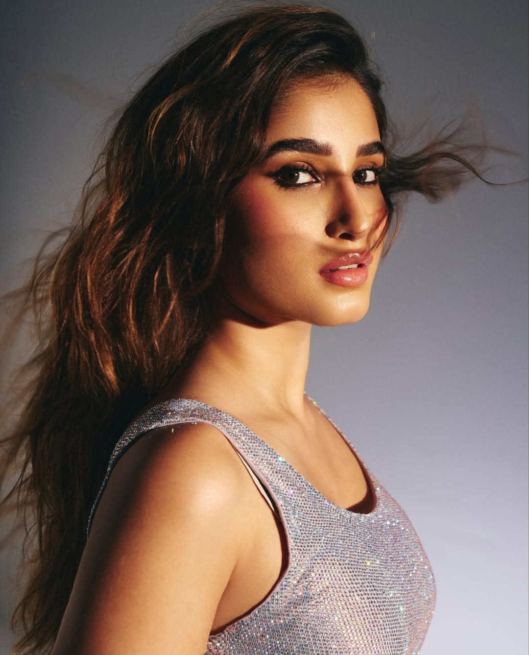 Rasha Thadani in shimmering style and confident pose