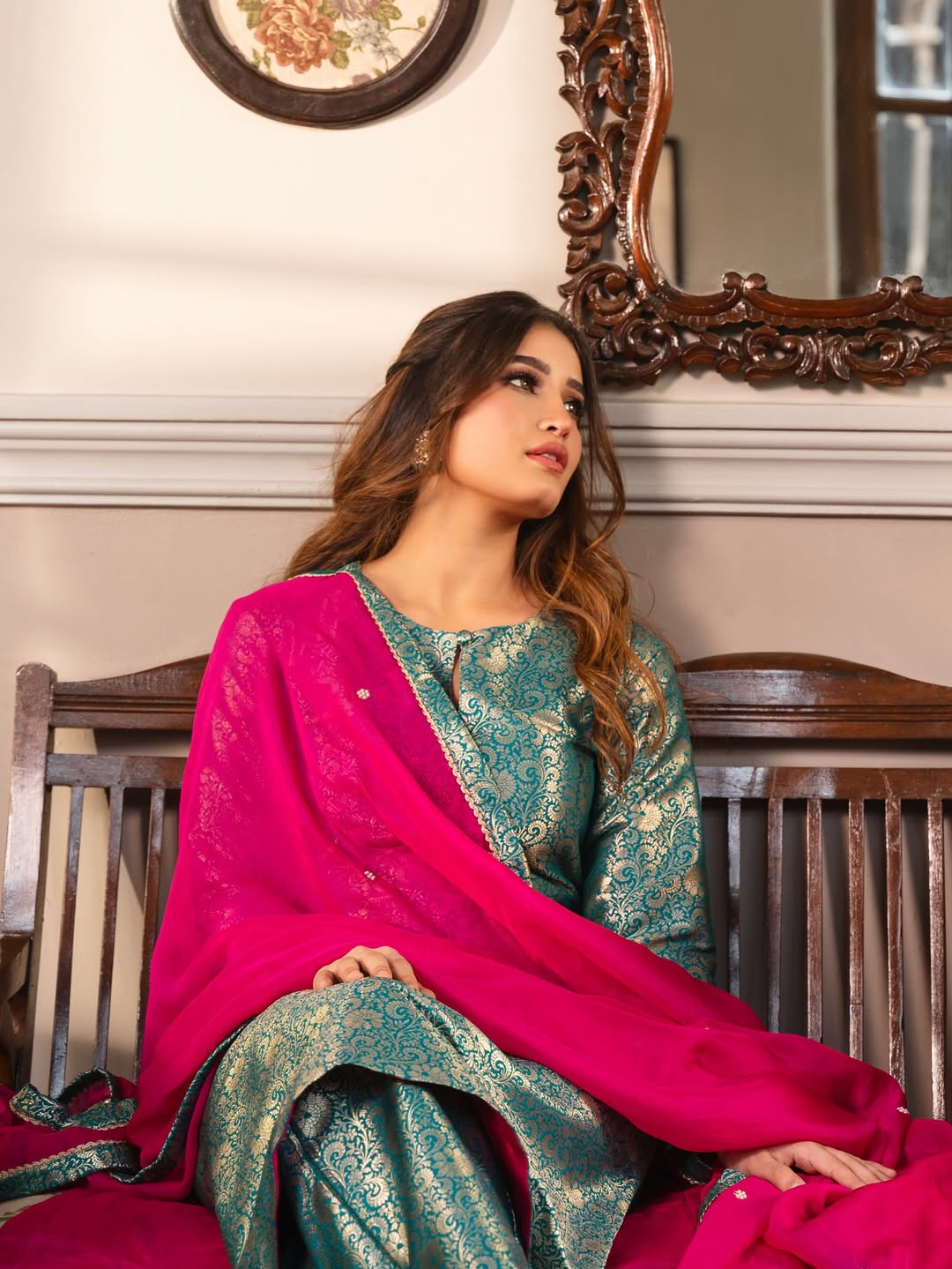 Rasha Thadani rocks vibrant pink with chic elegance