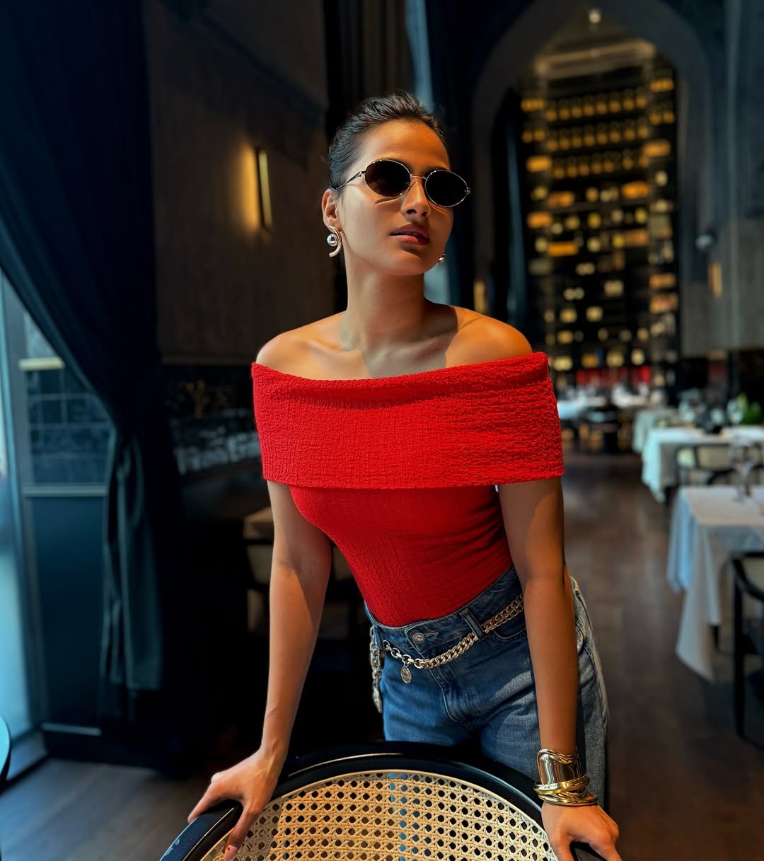 Rashika Shetty rocks confident style in bold red
