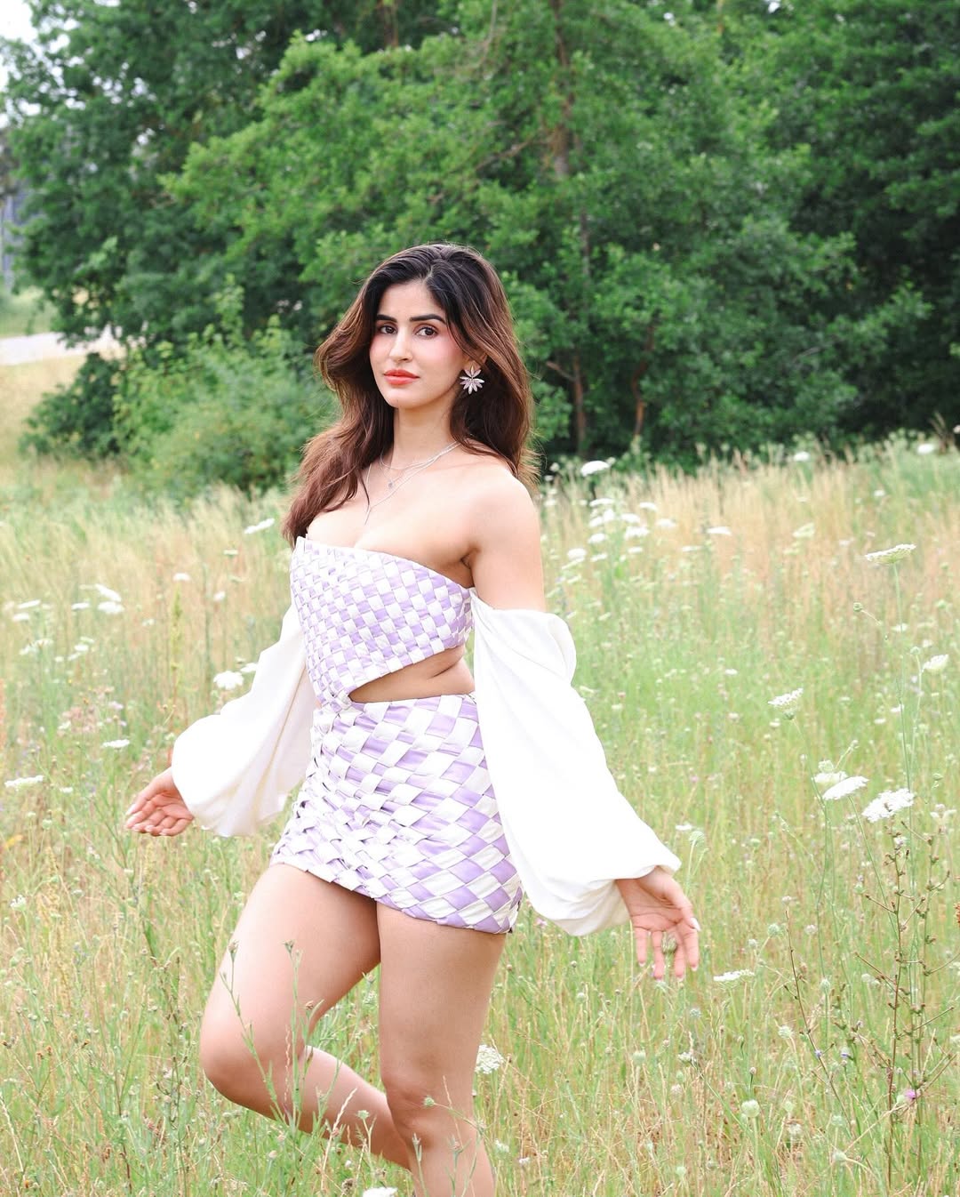 Sakshi Malik effortlessly combines sporty chic with a touch of floral flair, proving that even in the wild, style never takes a break!