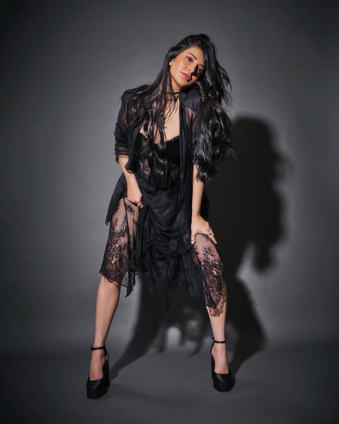 Shruti Haasan redefines fierce lace fashion