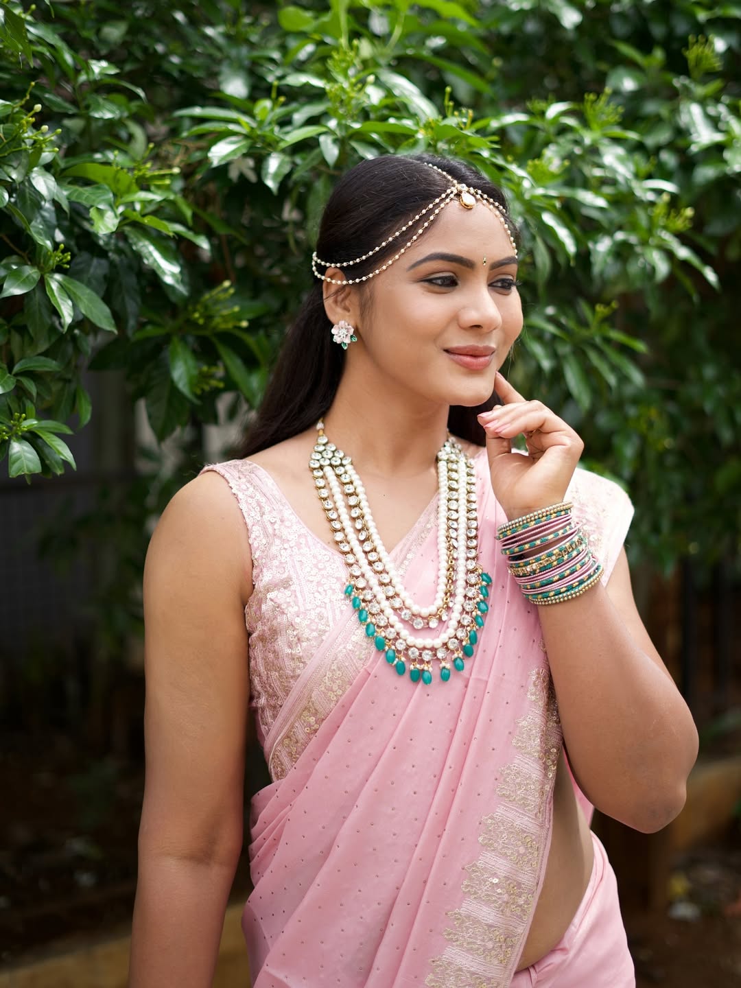Shruti Reddy elegant look with playful radiant smile